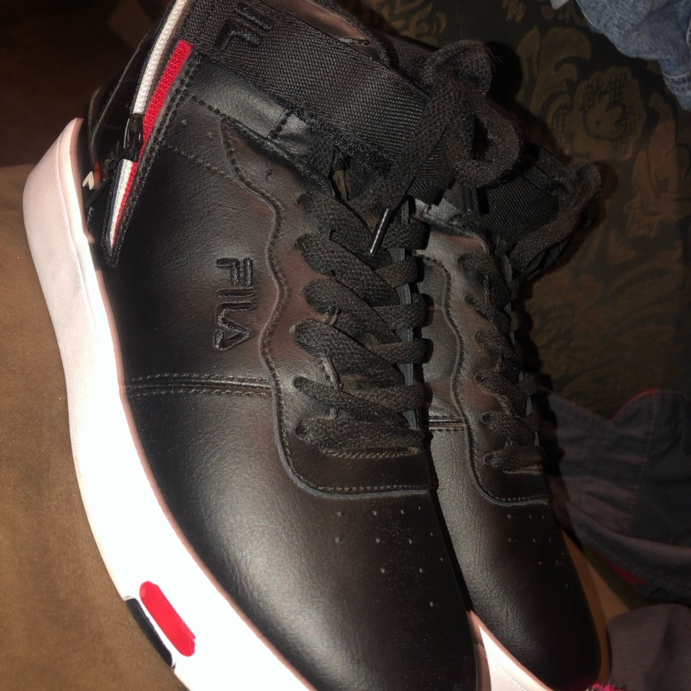 Fila high top sneakers worn once or twice